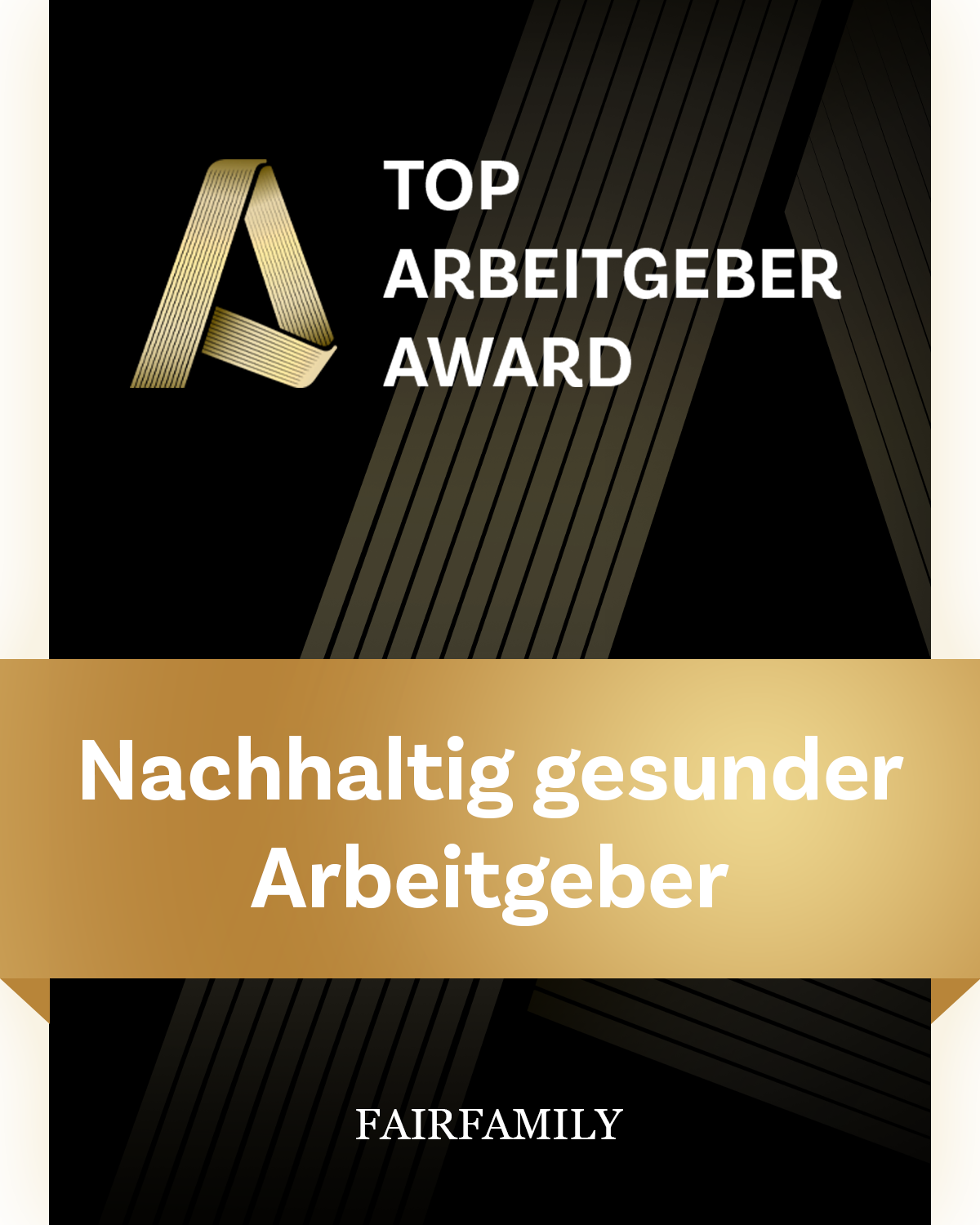 Ausgezeichnet mit dem TOP Arbeitgeber Award Ausgezeichnet mit dem TOP Arbeitgeber Award